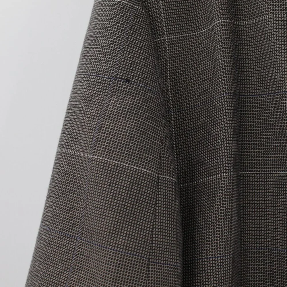 J Crew Sport Coat Mens 42R Thompson Cotton Windowpane Plaid‎ Single Breasted